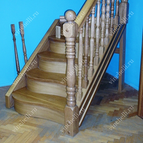 фотография Прямая лестница pryam17v в интерьере