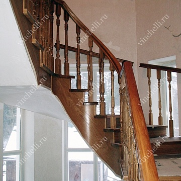 фотография Лестница c поворотом на 180° svk6v в интерьере