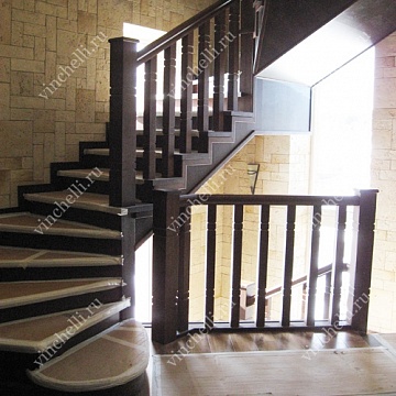 фотография Лестница с поворотом на 90° dtv24 в интерьере